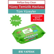 Pafilya Çamaşır Sulu Easy Clean Yüzey Temizlik Havlusu 8X102 (816 Yaprak)