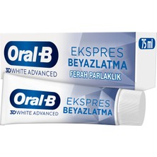 Oral-B Pro 3D White Advanced Ekspres Beyazlatma Ferah Parlaklık Diş Macunu 75 ml