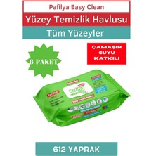 Pafilya Çamaşır Sulu Easy Clean Yüzey Temizlik Havlusu 6X102 (612 Yaprak)