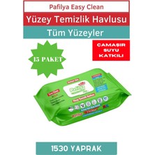 Pafilya Çamaşır Sulu Easy Clean Yüzey Temizlik Havlusu 15X102 1530 Yaprak