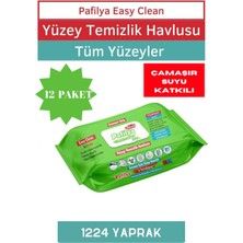 Pafilya Çamaşır Sulu Easy Clean Yüzey Temizlik Havlusu 12X102 (1224 Yaprak)