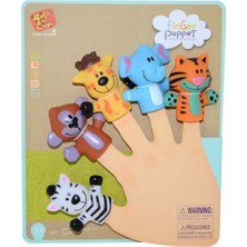 Bıyıklı Tobacco Finger Puppet - Hayvan Figürlü Parmak Kuklası