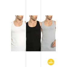 Cnt Erkek Basic Pamuklu Premium Klasik Atlet 3'lü Paket