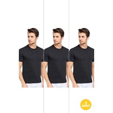 Cnt Erkek Slim Fit Sıfır Yaka Fanila T-Shirt 3'lü Paket