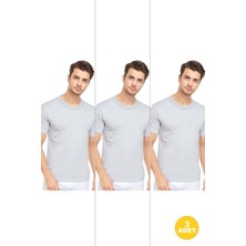 Cnt Erkek Slim Fit Sıfır Yaka Fanila T-Shirt 3'lü Paket