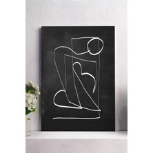 MarkaEv Çizgisel Soyu Kanvas Tablo