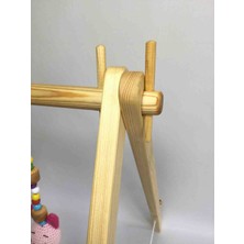 Ozzani Wood Baby Gym Oyun Alanı Aktivite Standı (3 Ad. Sallanan Oyuncaklar Dahildir)