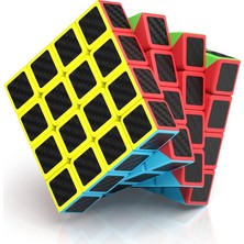 Kuzey Oyuncak 3 Set Vıp Professıonal Qy Speed Cube Corbon Fiber Cube Vıp 3lü Set 3x3 4x4 5x5 Zeka Küpü Rubiks Cube