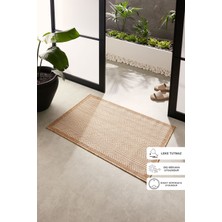 Ocean Home Textile Leke Tutmaz Iç Dış Mekan Bej Renk Balıksırtı Paspas 60 x 90 cm