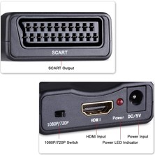 Wiberc HDMI To Scart Av Video Tv Çevirici Dönüştürücü