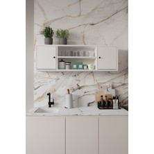 Remaks Merano 120  cm  Mutfak Düzenleyici Erzak Dolabı Beyaz