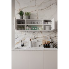 Remaks Merano 120  cm  Mutfak Düzenleyici Erzak Dolabı Beyaz