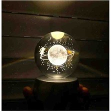 Tasaryum Şapkalı Gezgin Kız Temalı Işıklı Pilli Renk Değiştiren Kristal Cam Küre Gece Lambası Dekoratif