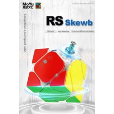 Toyfest Moyu Rs Skewb Magnetic Cube - Mıknatıslı Standlı Tornavidalı Stickersız Akıl Zeka Küp