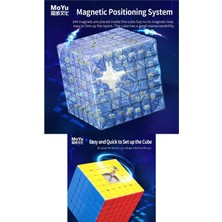 Toyfest Moyu Meilong 6x6  Magnetic Cube 6m V2 - Mıknatıslı Standlı Tornavidalı Stickersız Zeka Küp