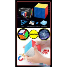 Toyfest Moyu Meilong 7x7 Magnetic Cube 7m V2 - Mıknatıslı Standlı Tornavidalı Stickersız Zeka Rübik Küp