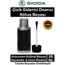 Carlburn Özel Üretim Suya Dayanıklı Skoda Marka Uyumlu Çizik Taş Izi Giderici Onarıcı 20ML Oto Rötuş Boyası