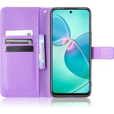 BDT Boutique Infinix Sıcak 12 Oyun Için Kılıf Kickstand Manyetik Cüzdan Kapak Kart Tutucu (Yurt Dışından)