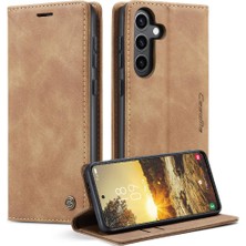 Samsung Galaxy S24 Artı Manyetik Kapatma Darbeye Vintage Için Flip Case (Yurt Dışından)