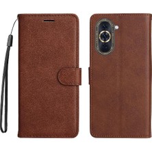 BDT Boutique Huawei Nova 10 Için Flip Case Klasik Düz Renk Iş Cüzdan Telefon (Yurt Dışından)