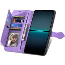 BDT Boutique Sony Xperia 1 Iv Flip Fermuar Tarzı Cüzdan Iş Çoklu Kart Için Kılıf (Yurt Dışından)