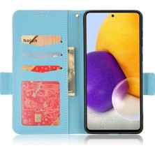 Mellow Shop Samsung Galaxy Için Kılıf A52S 5g Pu Deri Manyetik Yan Toka Kart Yuvaları (Yurt Dışından)