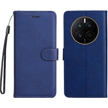 Mellow Shop Kart Yuvası Yüksek Telefon ile Huawei Mate 50 Klasik Düz Renk Için Flip Case (Yurt Dışından)