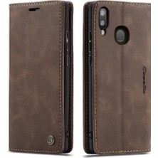 Mellow Shop Samsung Galaxy A20 Için Flip CASE/A30/M10S Flip Folio Kitap Vintage Pu Kılıf (Yurt Dışından)