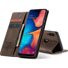 Mellow Shop Samsung Galaxy A20 Için Flip CASE/A30/M10S Flip Folio Kitap Vintage Pu Kılıf (Yurt Dışından)