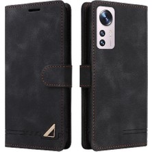 Mellow Shop Xiaomi 12 Için Flip Case Deri Kılıf Basit Iş Kapak Çevirin Darbeye (Yurt Dışından)