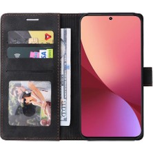 Mellow Shop Xiaomi 12 Için Flip Case Deri Kılıf Basit Iş Kapak Çevirin Darbeye (Yurt Dışından)