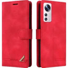 Mellow Shop Xiaomi 12 Için Flip Case Deri Kılıf Basit Iş Kapak Çevirin Darbeye (Yurt Dışından)