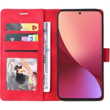 Mellow Shop Xiaomi 12 Için Flip Case Deri Kılıf Basit Iş Kapak Çevirin Darbeye (Yurt Dışından)