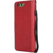 Mellow Shop Kart Yuvası Klasik Katı ile Huawei P10 Yüksek Kaliteli Deri Için Flip Case (Yurt Dışından)