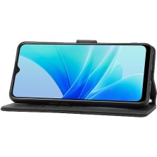 Mellow Shop Oppo Için Flip Case A54 4G/A77 4G/A77S Kickstand Cüzdan Kılıf Darbeye Pu (Yurt Dışından)