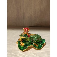 Miamantra Swarovski Taşlı Kurbağa Mücevherlik / Dekoratif Biblo