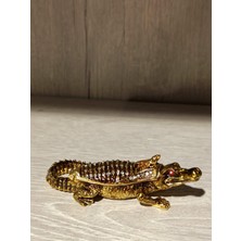 Miamantra Swarovski Taşlı  Timsah Mücevherlik / Dekoratif Biblo