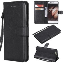 Mellow Shop Kart Yuvası Klasik Katı ile Huawei P10 Yüksek Kaliteli Deri Için Flip Case (Yurt Dışından)