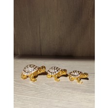 Miamantra Swarovski Taşlı Kaplumbağa 3'lü Mücevherlik / Dekoratif Biblo