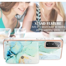 Mellow Shop Samsung Galaxy S20 Fe 5g/4g Ince Cüzdan Yumuşak Tpu Tampon Mermer (Yurt Dışından)