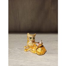 Miamantra Swarovski Taşlı Kedi Mücevherlik / Dekoratif Biblo