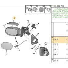 Vonar Sol Ayna Kapak 206 (DAK006-BPE309242-815240)