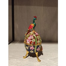 Miamantra Swarovski Taşlı TavusKuşu-Yumurta Mücevherlik / Dekoratif Biblo