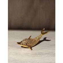 Miamantra Swarovski Taşlı Yunus Balığı Mücevherlik / Dekoratif Biblo