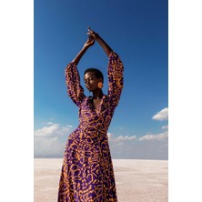 Kameya Omuzları Açık Elbise 23S40221