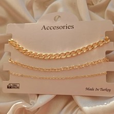 D Steel Jewelry 3lü Kadın Bileklik