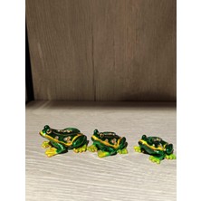 Miamantra Swarovski Taşlı Kurbağa 3 Lü Mücevherlik / Dekoratif Biblo