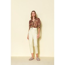 Kameya Metal Kemer Detaylı Pantolon 24S20415