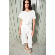 Kameya Bol Paça Bel Kemerli Pantolon 24S20409