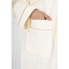 Varol Kaos Serisi Kimono Yaka Pike Bornoz Sabahlık